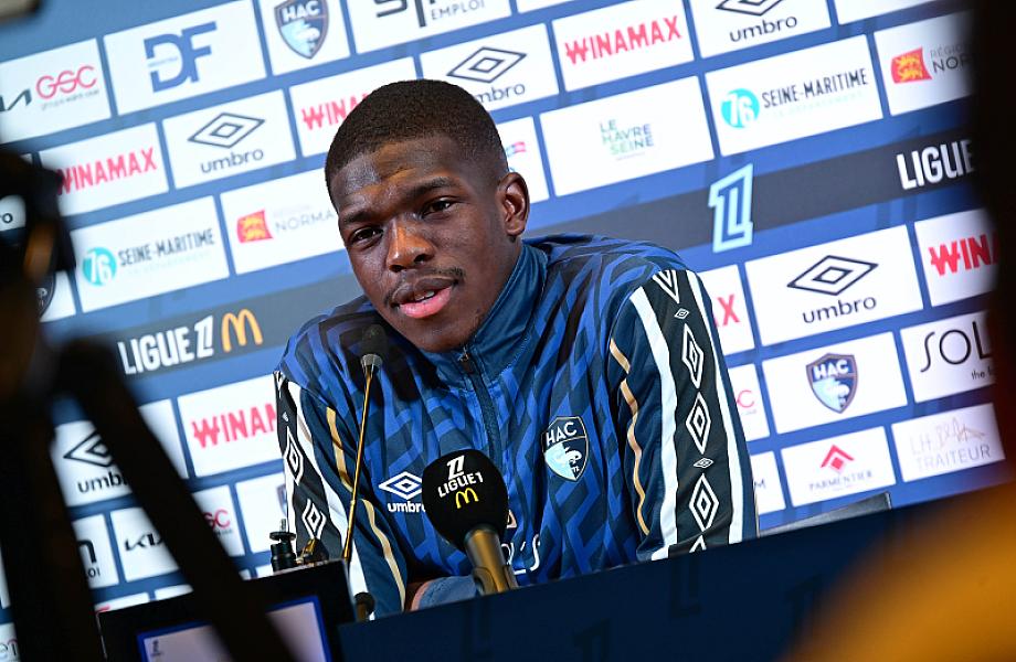 Avant HAC - RC Strasbourg, interviews de Didier Digard et de Lucas Gourna