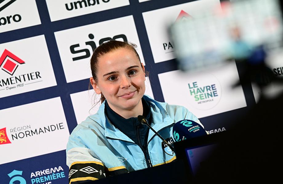 Avant OL Lyonnes - HAC : interviews de Maxime Di Liberto et de Madeline Roth