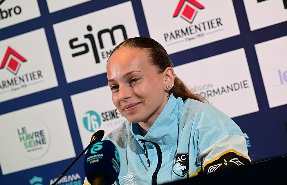 Avant  HAC - OM : interviews de Maxime Di Liberto et de Fanny Rossi