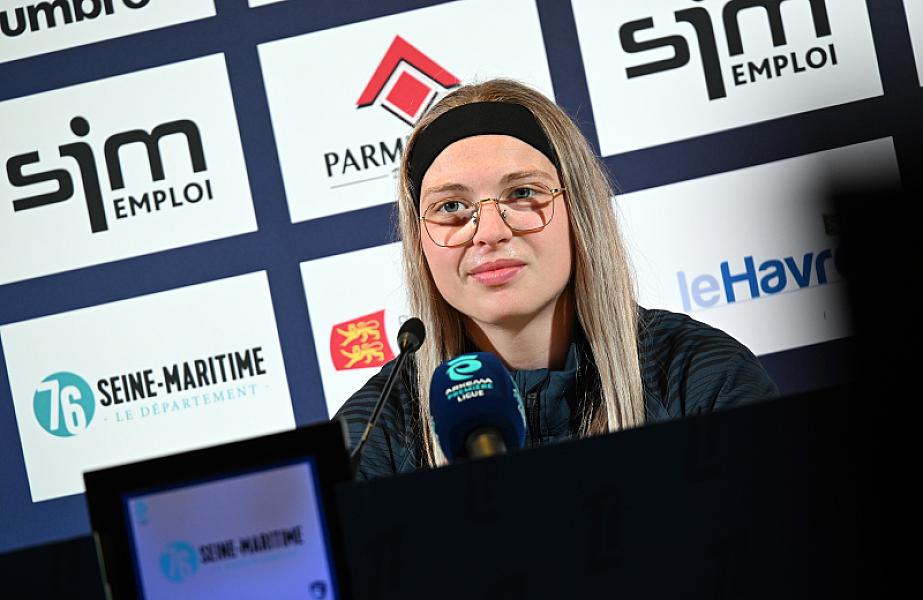 Avant Dijon FCO - HAC  : interviews de Maxime Di Liberto et de Célestine Boisard