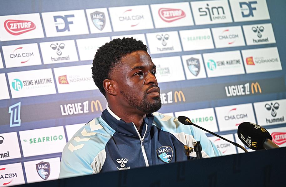 Avant Lille OSC - HAC, interviews de Didier Digard et de Josh Maja