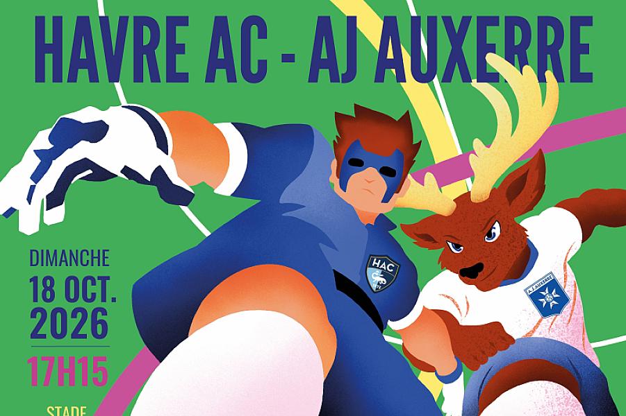 Découvrez l’affiche de HAC – AJ Auxerre !