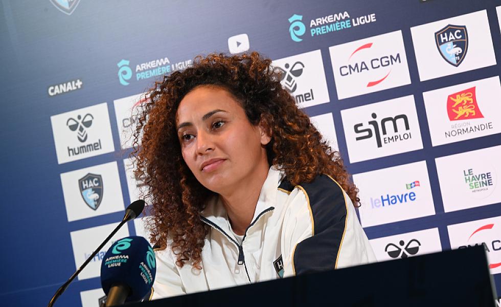 Avant HAC - RC Lens, les conférences de presse de Maxime Di Liberto et d'Ikram Adjabi